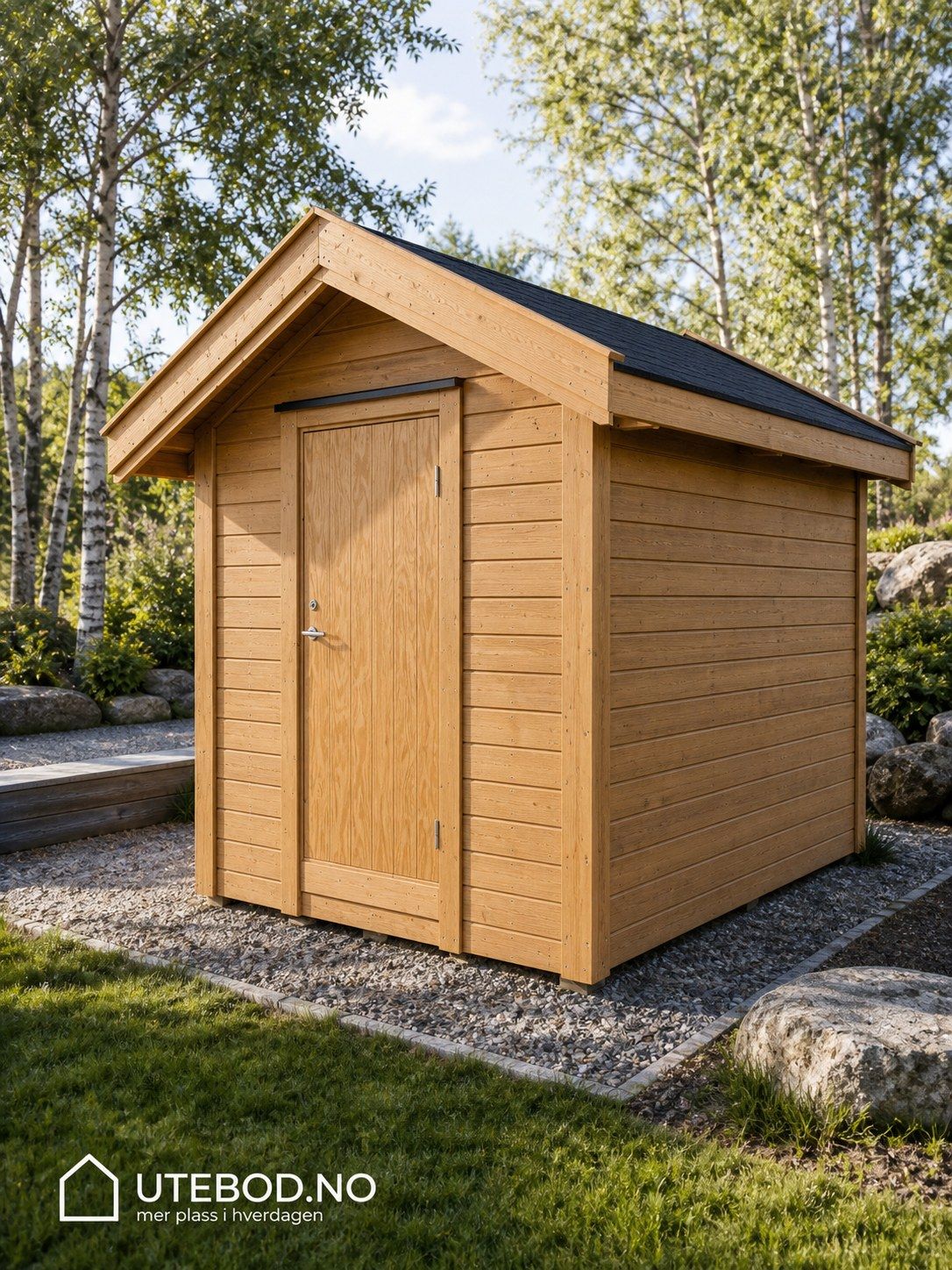Utebod beiset i teak